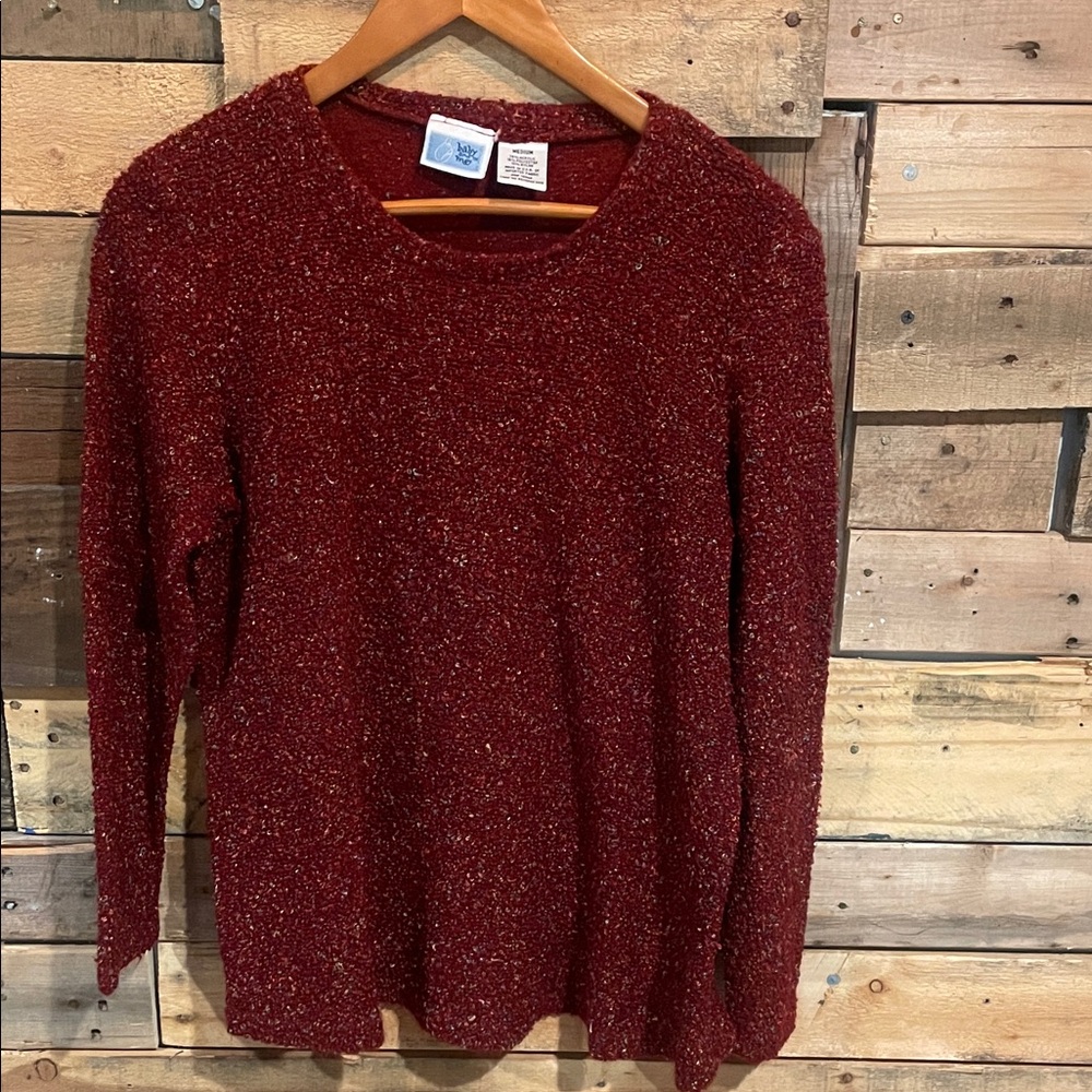 Women's burgundy  maternity Sweater